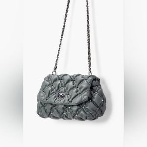 NWT Women's Stud Quilted Crossbody Goblin Blue